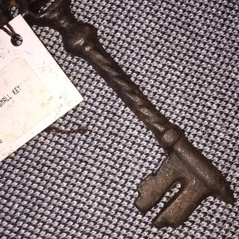 NWOT Arhaus Furniture Iron Brown Skeleton Key